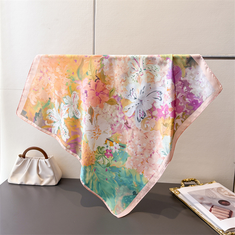 70*70cm Square Silk Scarf for  - Ascot Neck Scarf reseña y precio