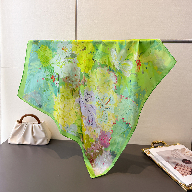 70*70cm Square Silk Scarf for  - Ascot Neck Scarf reseña y precio