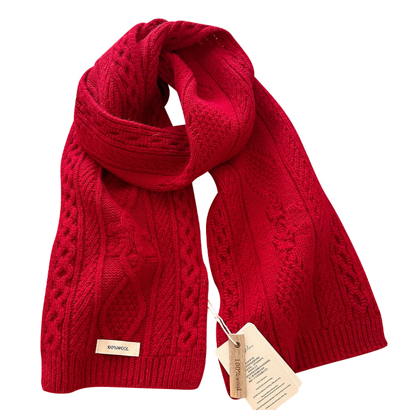 Luxury 100% Wool Scarf Women M - Muffler Men Wool reseña y precio