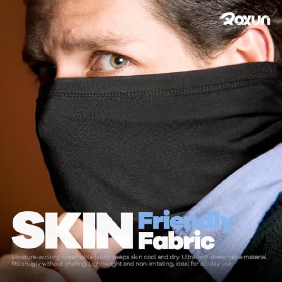 ROXUN 4 Pack Neck Gaiter, Cool - Face Scarf Mask reseña y precio
