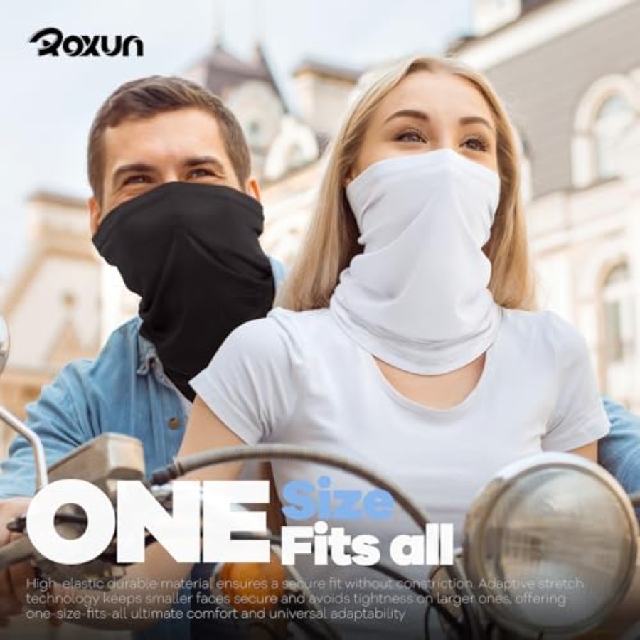 ROXUN 4 Pack Neck Gaiter, Cool - Face Scarf Mask reseña y precio