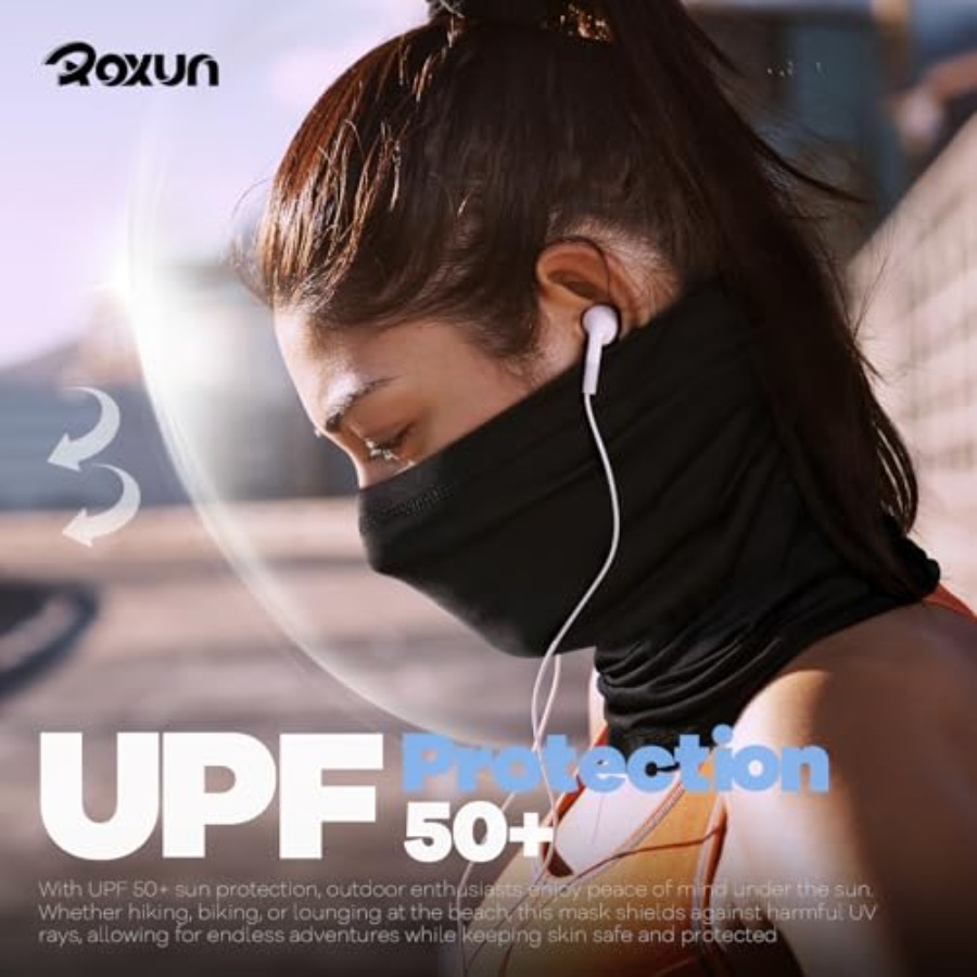 ROXUN 4 Pack Neck Gaiter, Cool - Face Scarf Mask reseña y precio