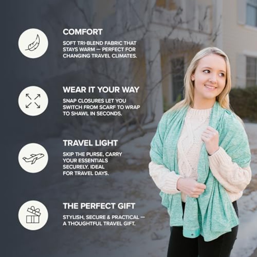 Infinity Travel Scarf Loop wit - Infinity Scarf Knit reseña y precio