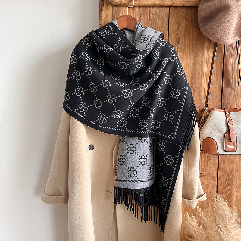 Brands Jacquard Design Winter  - Woven Scarf Blanket reseña y precio