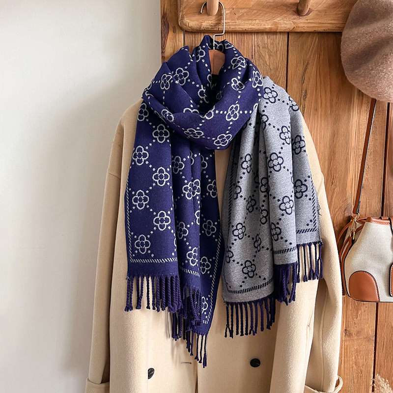 Brands Jacquard Design Winter  - Woven Scarf Blanket reseña y precio