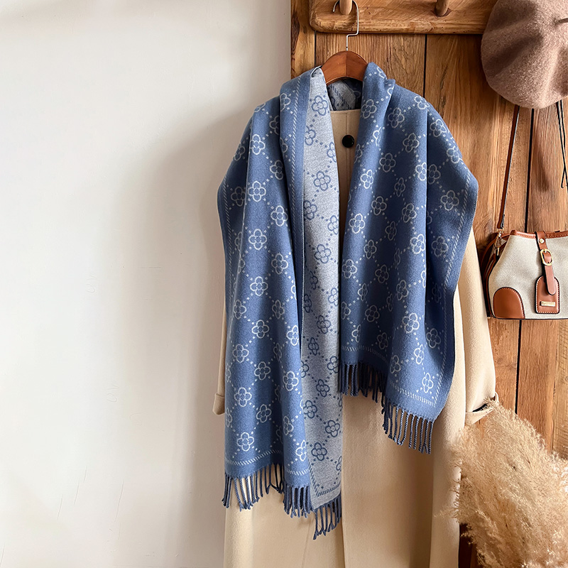 Brands Jacquard Design Winter  - Woven Scarf Blanket reseña y precio
