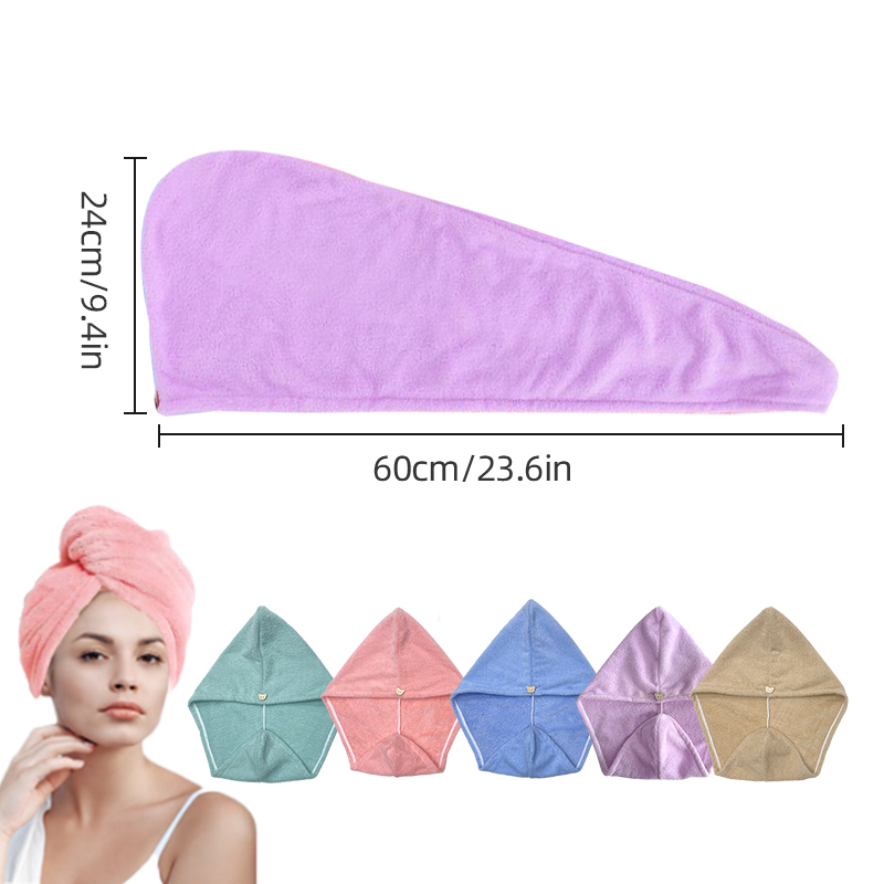 Microfiber Hair Towel Wrap for - Head Wrap Turban reseña y precio