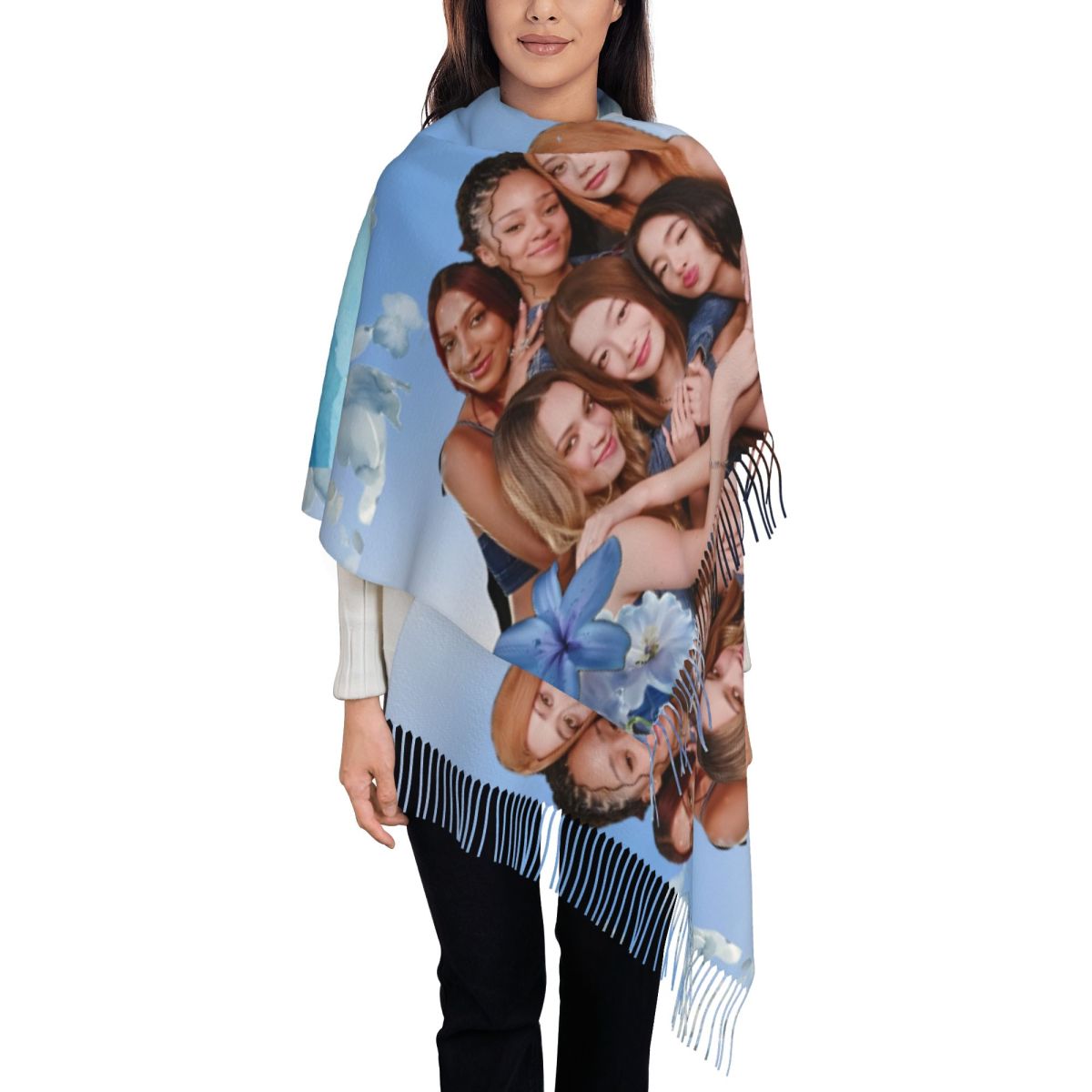 Katseye Kpop Scarf for Women W - Pashmina Wrap Large reseña y precio