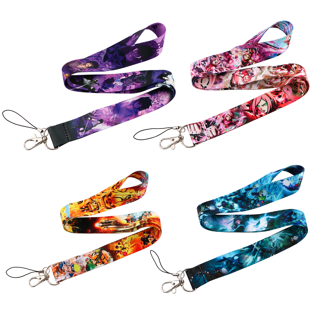 Japanese Anime Red Clouds Busi - Lanyard Badge Holder reseña y precio
